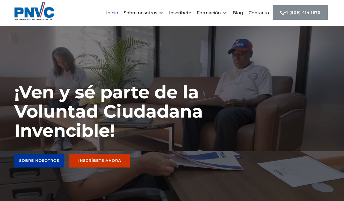 Página web en Santo Domingo PNVC