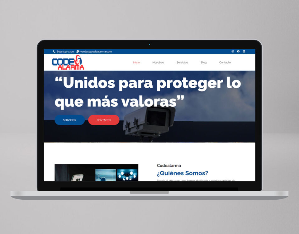 Página web en Santo Domingo Codealarma